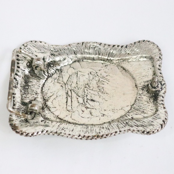Embellished Silver Belt Buckle - OS - Picture 4 of 4